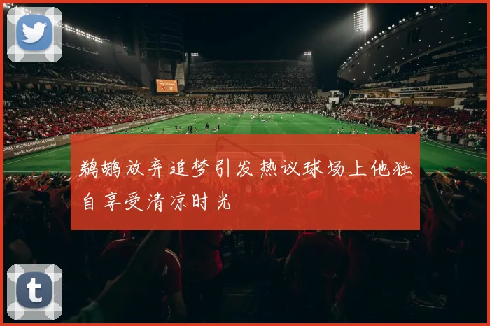 鹈鹕放弃追梦引发热议球场上他独自享受清凉时光